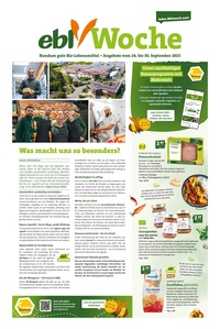 ebl-Naturkost Prospekt - Angebote ab 24.09.