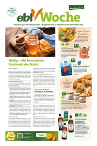 ebl-Naturkost Prospekt - Angebote ab 29.10.