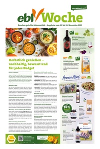 ebl-Naturkost Prospekt - Angebote ab 05.11.