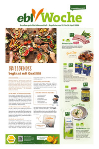 ebl-Naturkost Prospekt - Grillgenuss