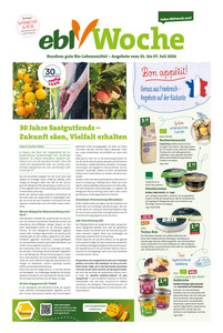 ebl-Naturkost Prospekt - Angebote ab 01.07.