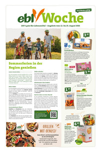 ebl-Naturkost Prospekt - Angebote ab 12.08.