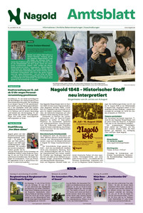 Stadt Nagold Prospekt - Amtsblatt Nagold Nr. 25