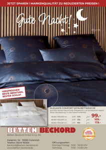 Betten Beckord Prospekt - Angebote ab 08.01.