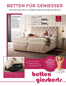 Betten Giesberts Prospekt - Betten Giesberts GmbH & Co. KG