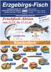 Erzgebirgs-Fisch Prospekt - Frischfisch-Aktion