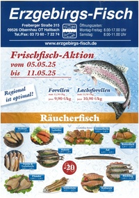 Erzgebirgs-Fisch Prospekt - Frischfisch-Aktion