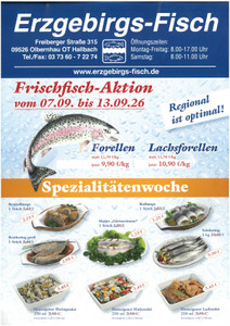 Erzgebirgs-Fisch Prospekt - Frischfisch-Aktion