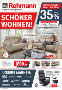 Möbel Rehmann Prospekt - Rehmann & Söhne GmbH