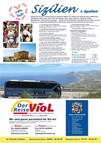 Reisebüro Viol Prospekt - Reisebüro Viol