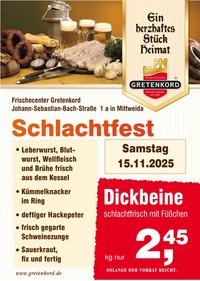 Gretenkord Prospekt - Schlachtfest
