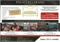 Polsterei Franz Prospekt - Polsterreparatur Jurek Franz