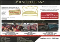 Polsterei Franz Prospekt - Polsterei Franz