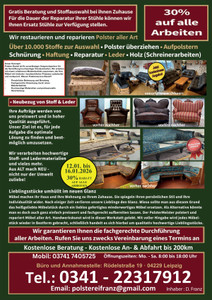 Polsterei Franz Prospekt - Angebote ab 11.01.