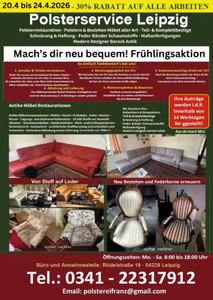 Polsterei Franz Prospekt - Angebote ab 19.04.