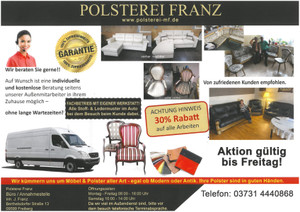Polsterei Franz Prospekt - Polsterei Jurek Franz