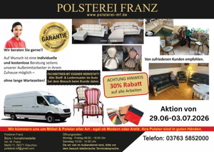 Polsterei Franz Prospekt - Polsterreparatur Marco Franz
