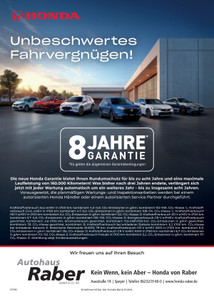 Autohaus Raber Prospekt - Honda