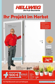 HELLWEG Prospekt - Angebote ab 15.09.