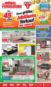 Die Möbelfundgrube Prospekt - Unser größter Jubiläumsverkauf aller Zeiten!