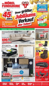 Die Möbelfundgrube Prospekt - Unser größter Jubiläumsverkauf aller Zeiten!
