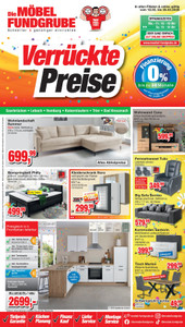 Die Möbelfundgrube Prospekt - Die Möbelfundgrube - Verrückte Preise