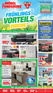 Die Möbelfundgrube Prospekt - Frühlings Vorteils Woche