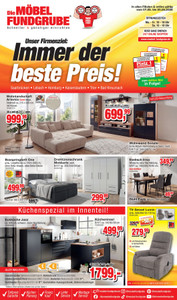 Die Möbelfundgrube Prospekt - Immer der beste Preis!
