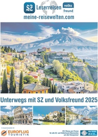 Euroflug Touristik Prospekt - Unterwegs mit SZ und Volksfreund 2025