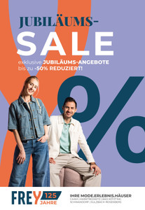 FREY Prospekt - Jubiläums-SALE