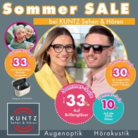 Kuntz Hören & Sehen Prospekt - Sommer SALE bei Kuntz Sehen & Hören