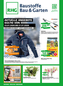 RHG Baucentrum Prospekt - VORHABEN IN SICHT? JETZT ZUSCHLAGEN.