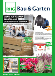 RHG Baucentrum Prospekt - Wenn aus Räumen persönliche Lieblingsorte werden.