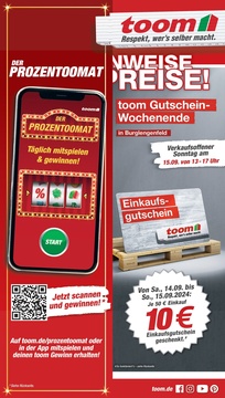 toom Baumarkt Prospekt - Angebote ab 07.09.