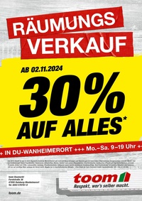 toom Baumarkt Prospekt - 30% Auf Alles