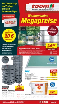 toom Baumarkt Prospekt - Angebote ab 26.07.