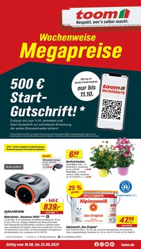 toom Baumarkt Prospekt - Angebote ab 16.08.