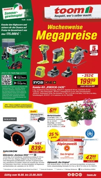 toom Baumarkt Prospekt - Angebote ab 16.08.