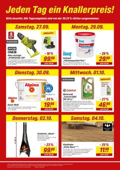 toom Baumarkt Prospekt - Angebote ab 27.09.