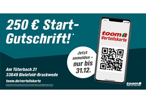 toom Baumarkt Prospekt - 250 € Start-Gutschrift! Bielefeld