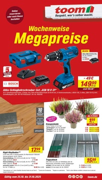 toom Baumarkt Prospekt - Angebote ab 25.10. - Seite 1