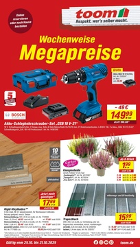 toom Baumarkt Prospekt - Angebote ab 25.10. - Seite 1