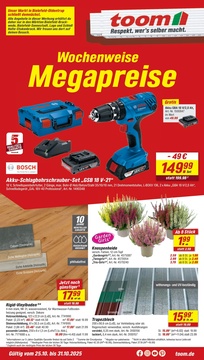 toom Baumarkt Prospekt - Angebote ab 25.10. - Seite 1