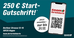 toom Baumarkt Prospekt - 250 € Start-Gutschrift! Hagen