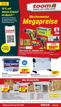 toom Baumarkt Prospekt - Angebote ab 01.11. - Seite 1