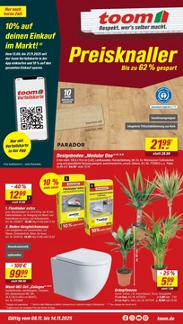 toom Baumarkt Prospekt - Angebote ab 08.11. - Seite 1