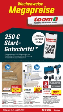 toom Baumarkt Prospekt - Angebote ab 15.11. - Seite 1