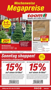 toom Baumarkt Prospekt - Angebote ab 15.11. - Seite 1