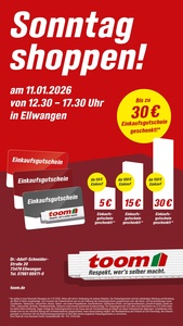 toom Baumarkt Prospekt - Sonntag Shoppen in Ellwangen!