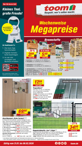 toom Baumarkt Prospekt - Angebote ab 31.01.